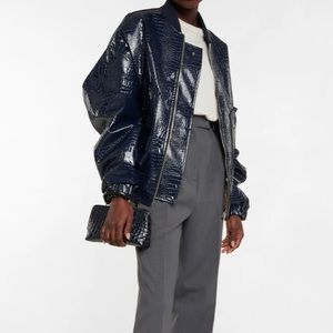 The Frankie Shop Blue Bomber Jacket